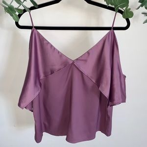 Express - Lavender Silk Blouse